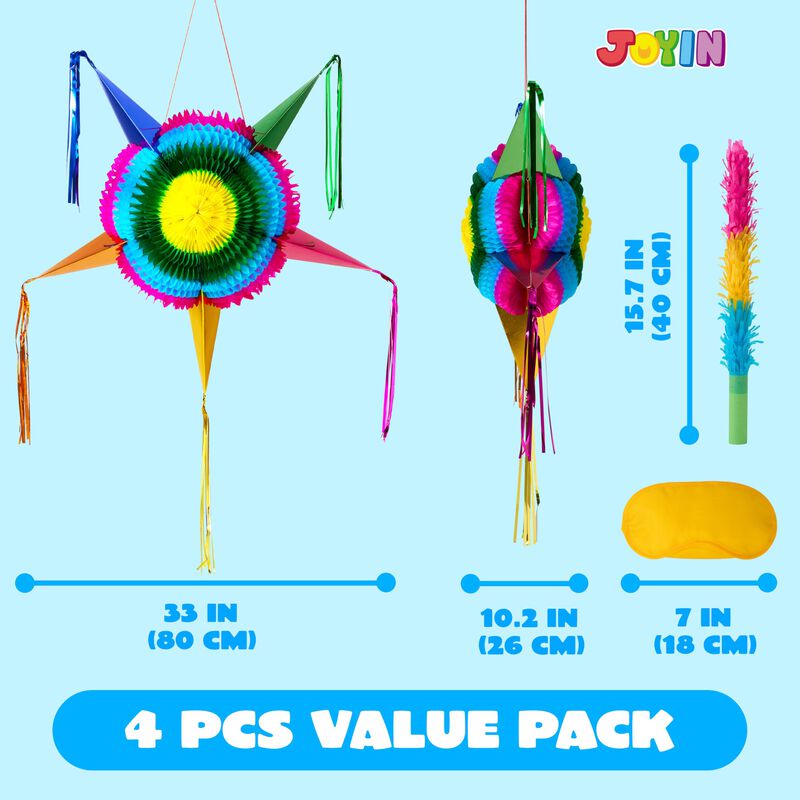 Pi&ntilde;ata Joyin 80 cm Plegable Con Estrella &ndash; Deco... image number null