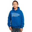 Sudadera Con Capucha Word Art Para Ni&ntilde;o - Bandera del Juramento de Estados Unidos - Azul Rey