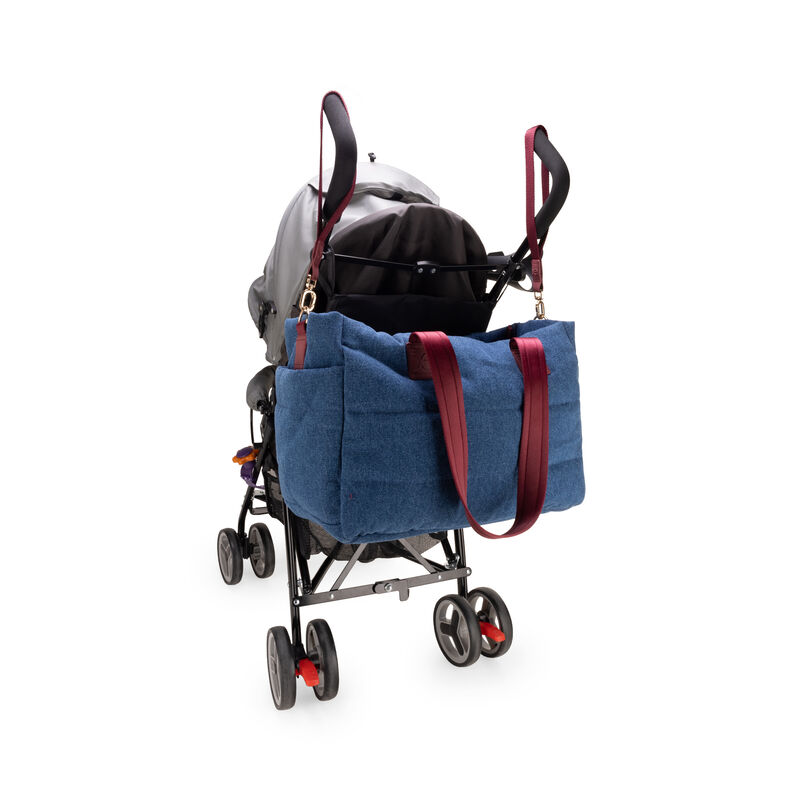 Pa&ntilde;alera Duffle Bag Mediana Con Rubber Color Az... image number null
