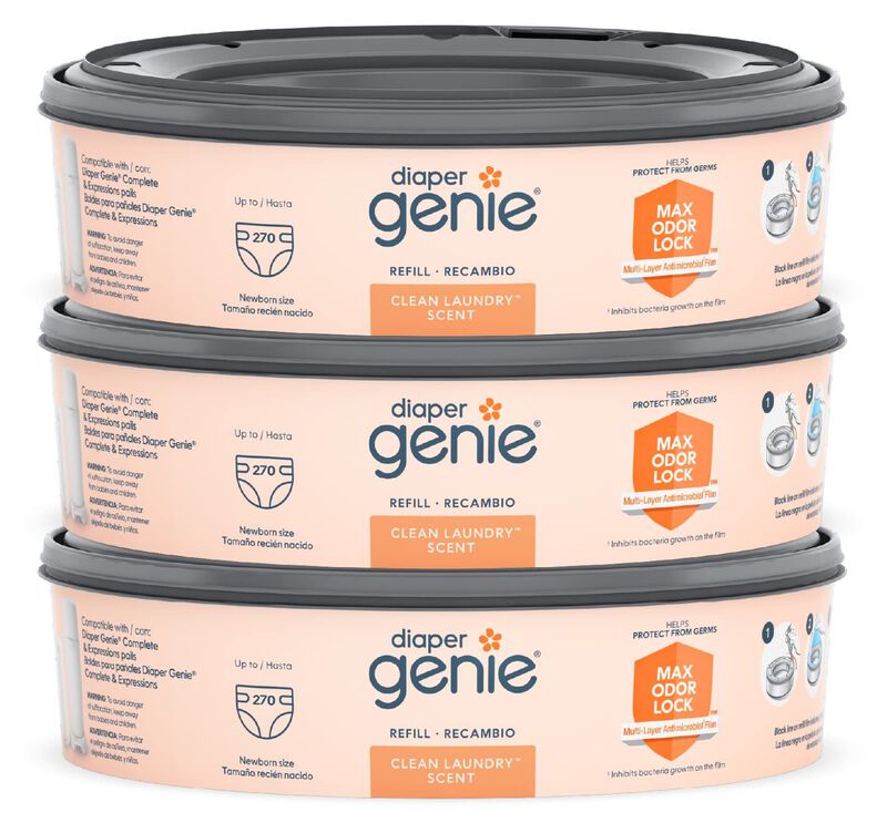 Recambios Para Pa&ntilde;ales Diaper Genie, 270 Unidad... image number null