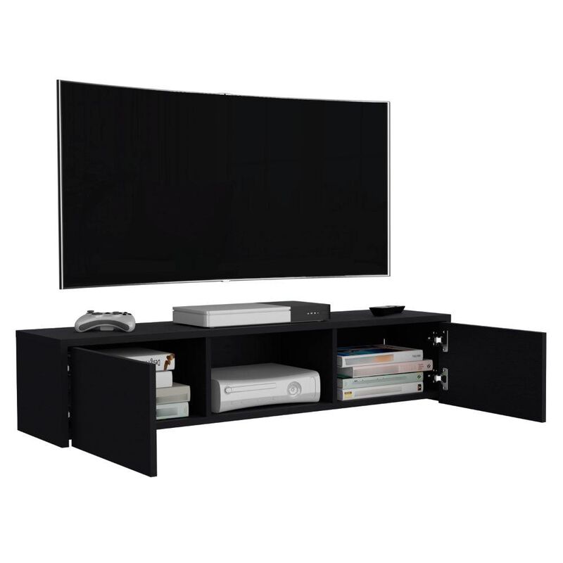 Mesa Para Tv Flotante Gleid Wengue  Virtual Mue... image number null