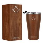 Termo de Acero Inoxidable Doble Aislamiento 20 oz  Madera Hidranur