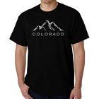 Camiseta Word Art Para Hombre - Pueblos de Ski de Colorado - Negro
