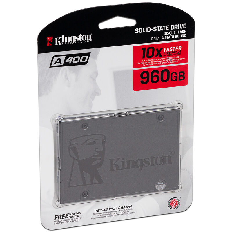 Unidad de Estado Sólido Kingston A400 de 960GB,... image number null