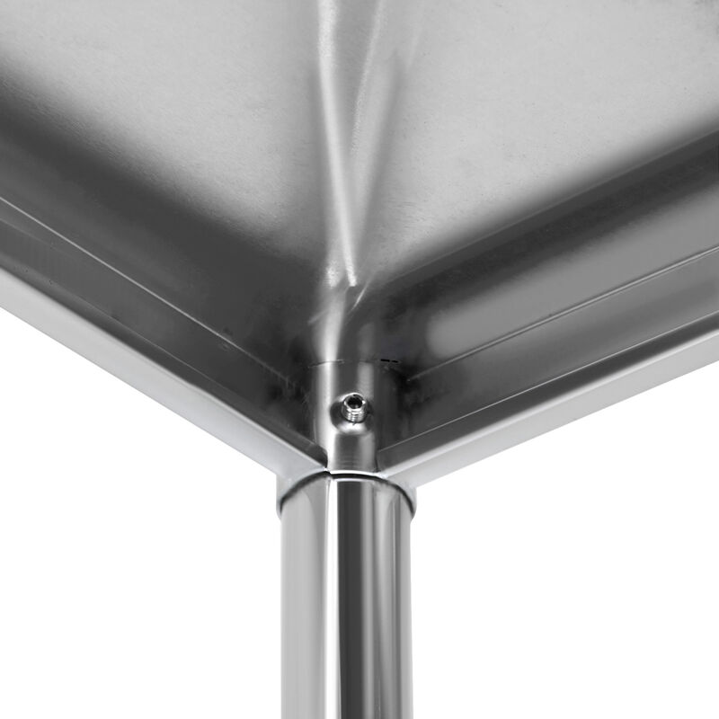 Mesa A Pared 100% Acero Inoxidable Ajustable 15... image number null