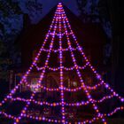 Luces De Telara&ntilde;a Para Exterior Dorizeg 5 m 616 Leds P&uacute;rpura/naranja