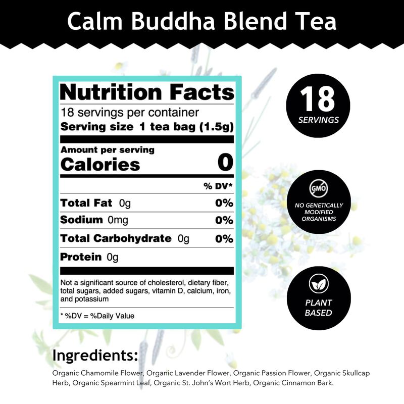 Buddha Teas - Mezcla Calm Buddha (18 Bolsas) image number null