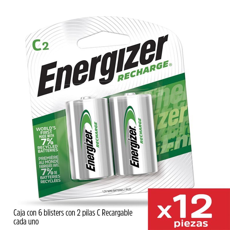 Pila Energizer C Recargable Blister 12 Unidades... image number null