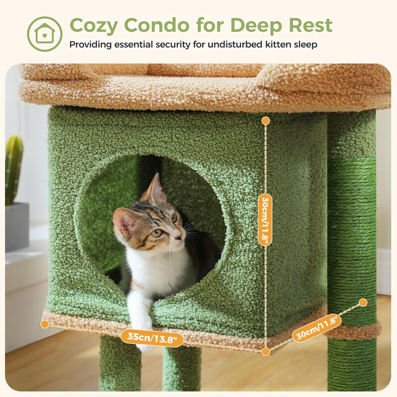 Torre Para Gatos Pawz Road 66 cm Cactus Compact... image number null