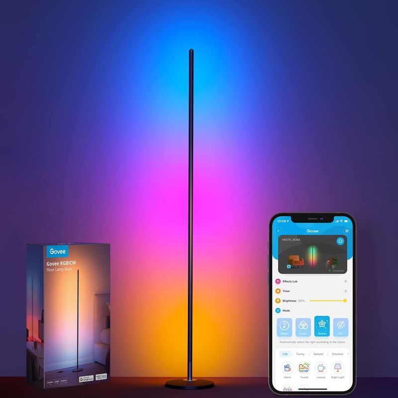 L&aacute;mpara De Pie Govee Rgbic Led Corner Works Con... image number null