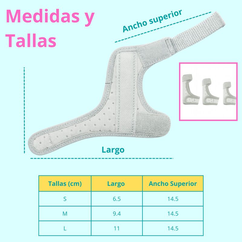 F&eacute;rula Ortop&eacute;dica Infantil para Pulgar y Mu&ntilde;eca... image number null