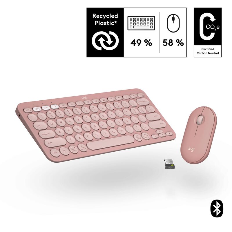 Teclado Y Rat&oacute;n Logitech Pebble 2 Combo Logi Bo... image number null