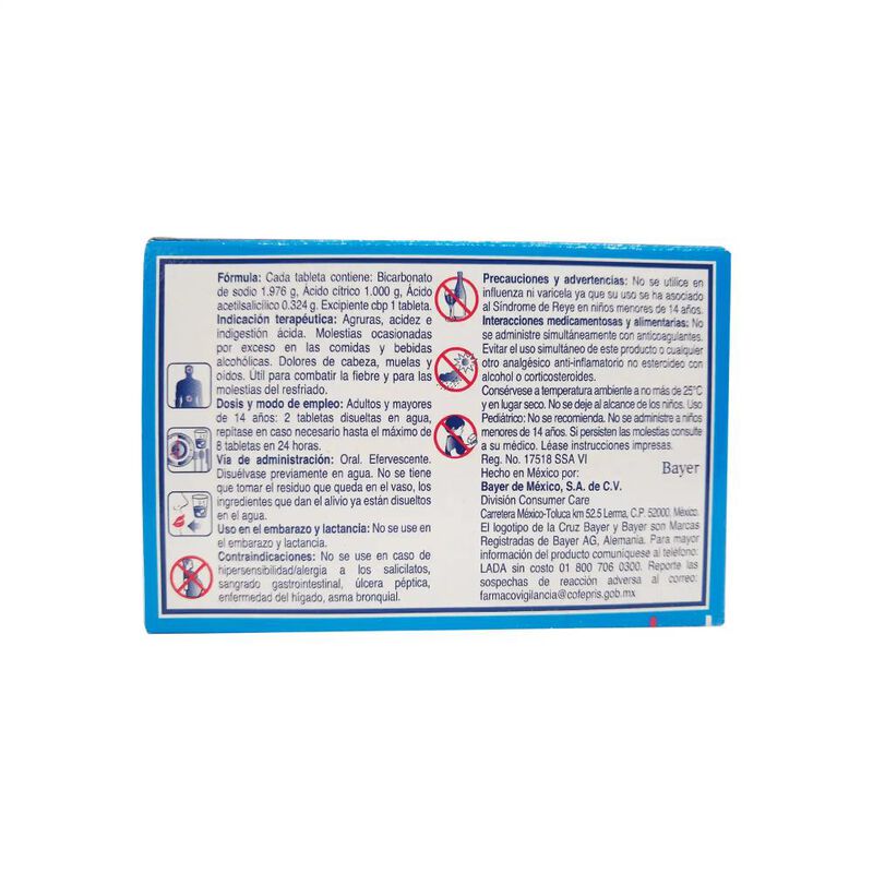 Alka Seltzer 0.324/1/1.976 G 12 Tableta(s) image number null