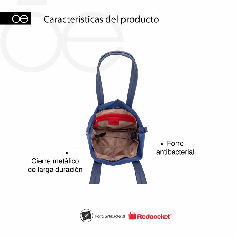 Bolsa Tote Mediana Con Herraje De Monograma Col... image number null