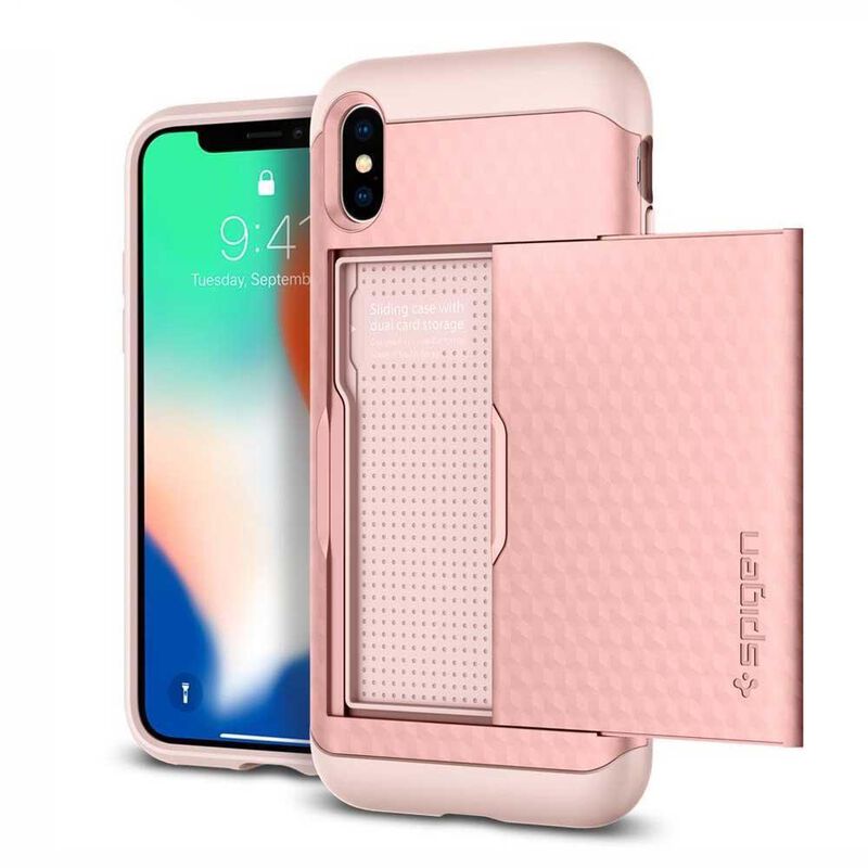 Funda SPIGEN para iPhone X y Xs Crystal Wallet ... image number null