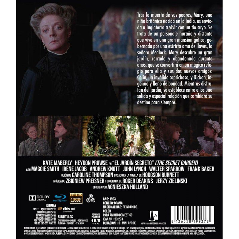 El Jard&iacute;n Secreto [blu-ray] (1993) The Secret G... image number null