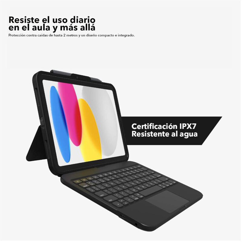 Teclado Bluetooth Zagg Tough Keys iPad 10 image number null