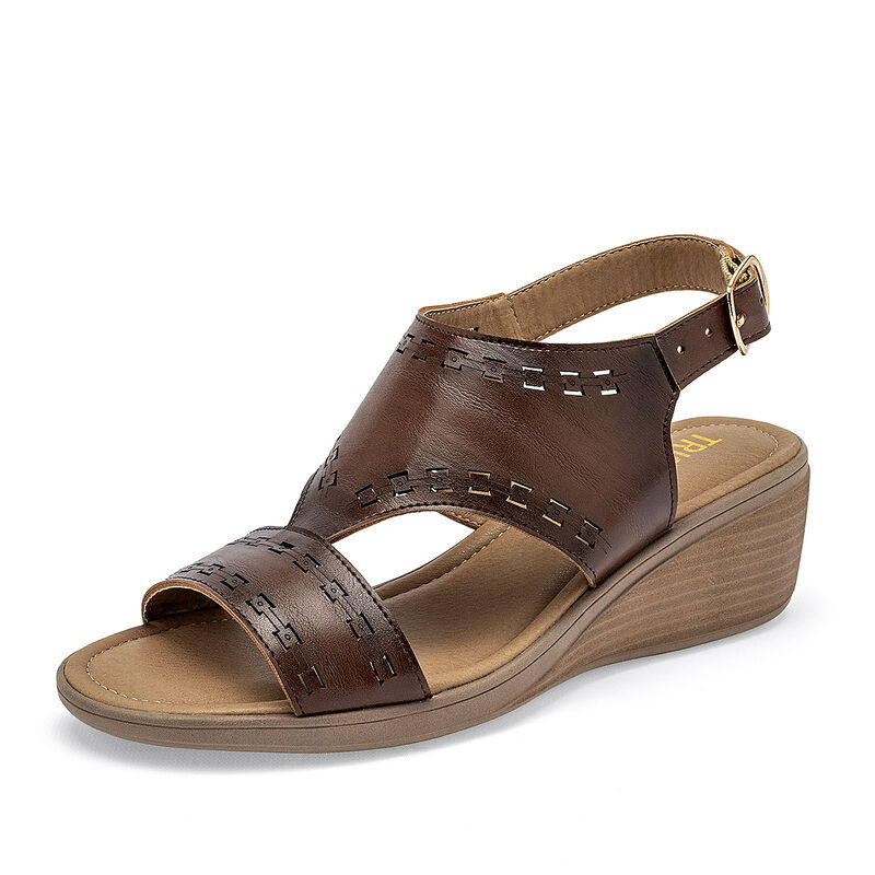 Tristanni shoes sandalia cu&ntilde;a para mujer caf&eacute; c... image number null