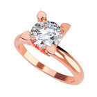 Anillo de Compromiso de 14K con Diamante de Laboratorio 0.70 CT F VS1 Talla 8.5 ORO ROSA 14K &ndash; / FJ731-70-14R-LG-85