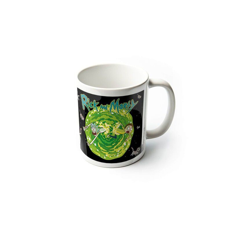 Taza Dimensi&oacute;n Gatos Voladores Rick y Morty Cer... image number null