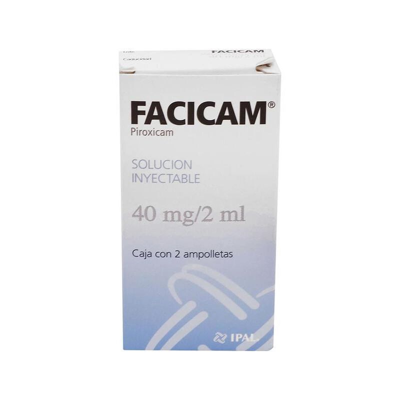 Facicam 40mg 2 Ampolletas De 2ml 40mg/2ml Caja ... image number null