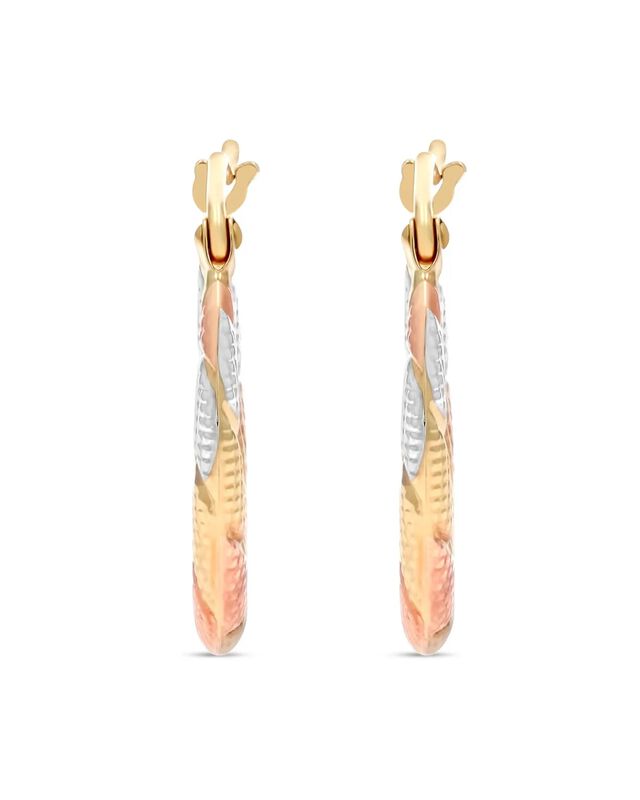 Arracadas De Oro Florentino 14k (18.3 Mm) image number null