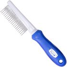 Peine Desenredante Para Perros Horicon Pet Con Dientes Largos Y Cortos De Metal De Acero Inoxidable, Para Perros, Gatos Y Animales Peque&ntilde;os, Para Eliminar El Pelo Enmara&ntilde;ado, Los Nudos Y Los Enredos