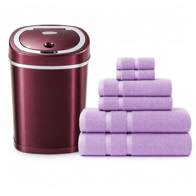 Bote De Basura Autom&aacute;tico Touchless 15l Vino Co... image number null