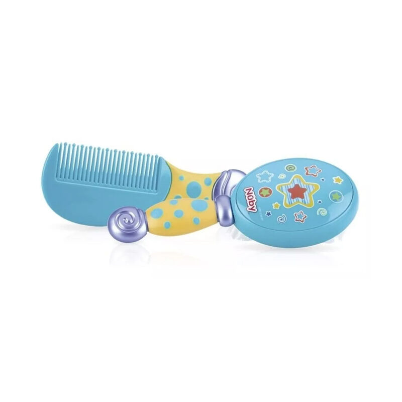 Set Cepillo Y Peine Nuby Azul image number null