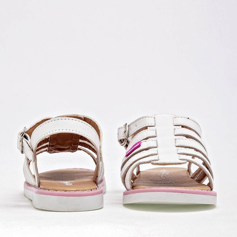 Yondeer Sandalia para niña blanco image number null