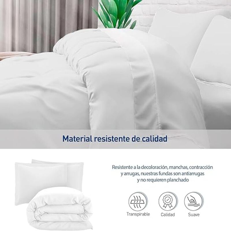 Juego de Funda Duvet para Edredon Matrimonial B... image number null