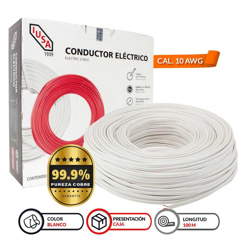 Cable Thw-ls/thhw-ls Ce Rohs 10 Awg En Caja Col... image number null