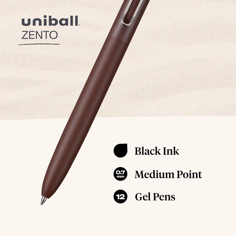Bol&iacute;grafo Uniball Zento De Tinta De Gel L&iacute;quido... image number null