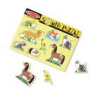 Puzle Melissa & Doug Pets Sound De Madera, 8 Piezas, M&aacute;s De 2 A&ntilde;os