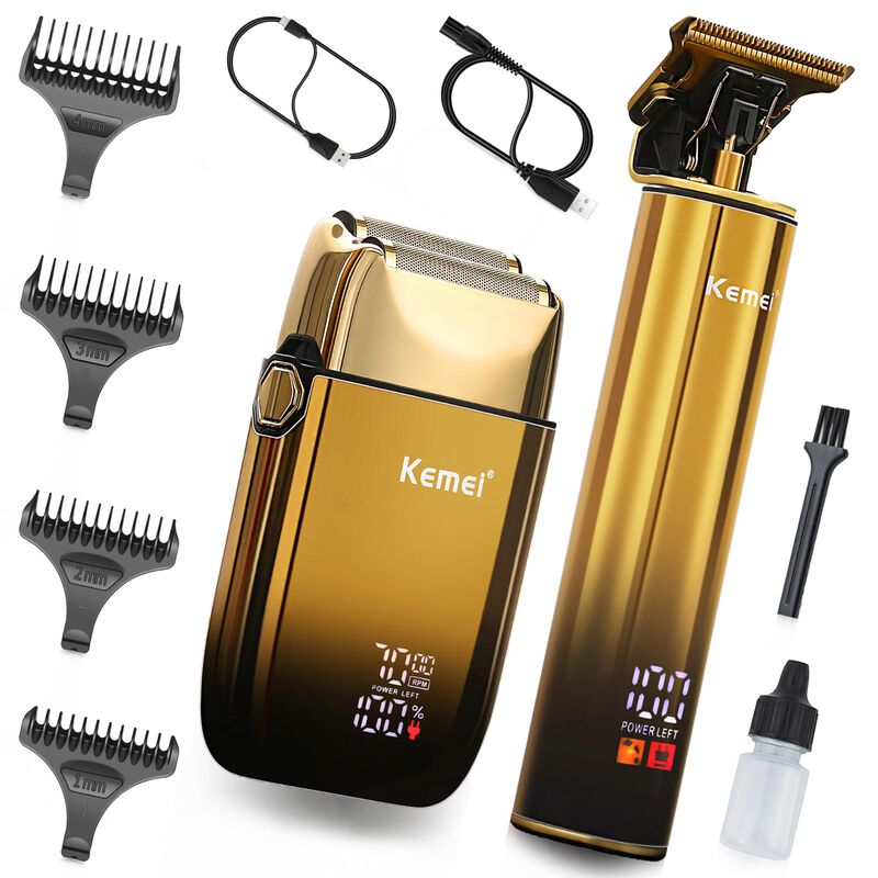 Afeitadora El&eacute;ctrica Razor Kemei Bald Head Shav... image number null