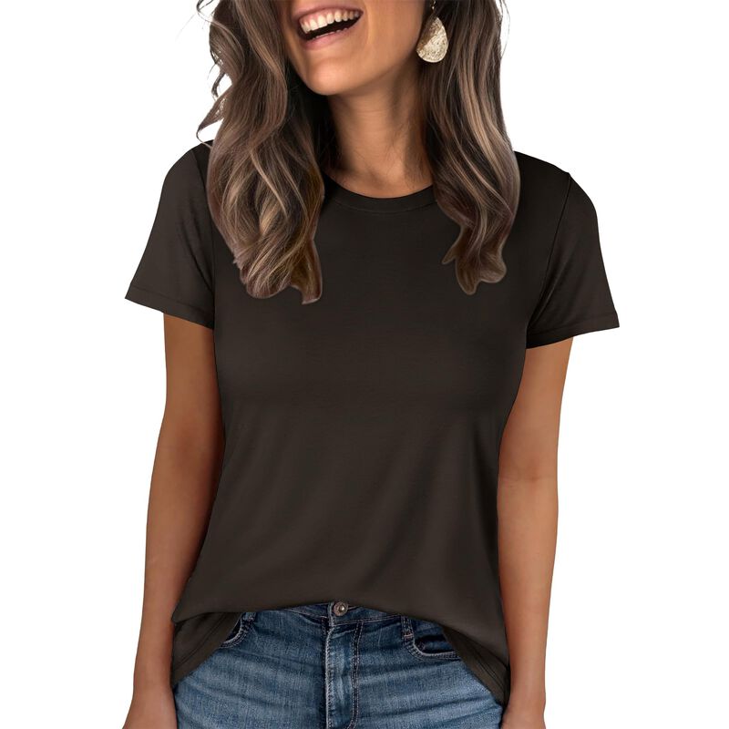 Camiseta ANRABESS Mujer Manga Corta Antiarrugas image number null