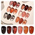 Set De Esmaltes De U&ntilde;as Gaoy Jelly Gel, 6 Colores, 6.5 Ml, Uv Led, Seco