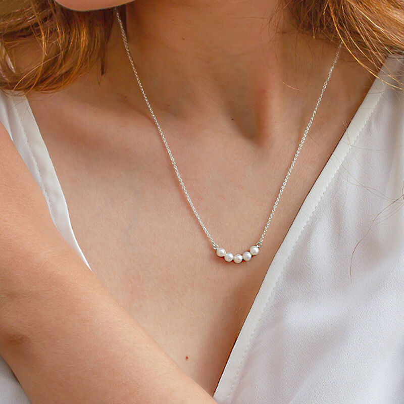 Collar Sereno de plata .925 con perlas cultivad... image number null