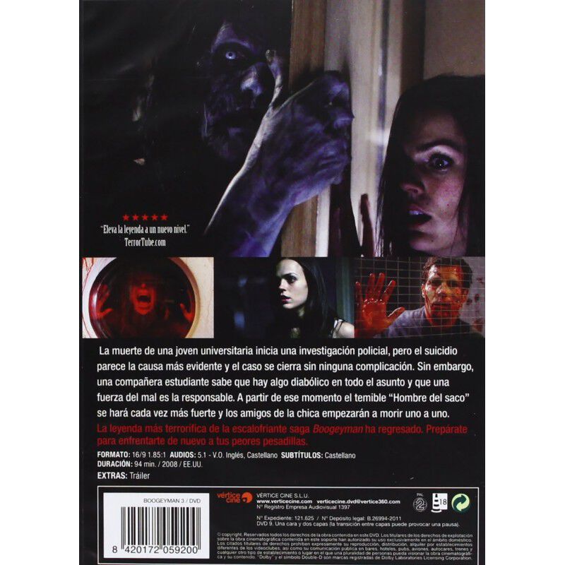Boogeyman 3 [dvd] (1981,1984,1989,2008) image number null