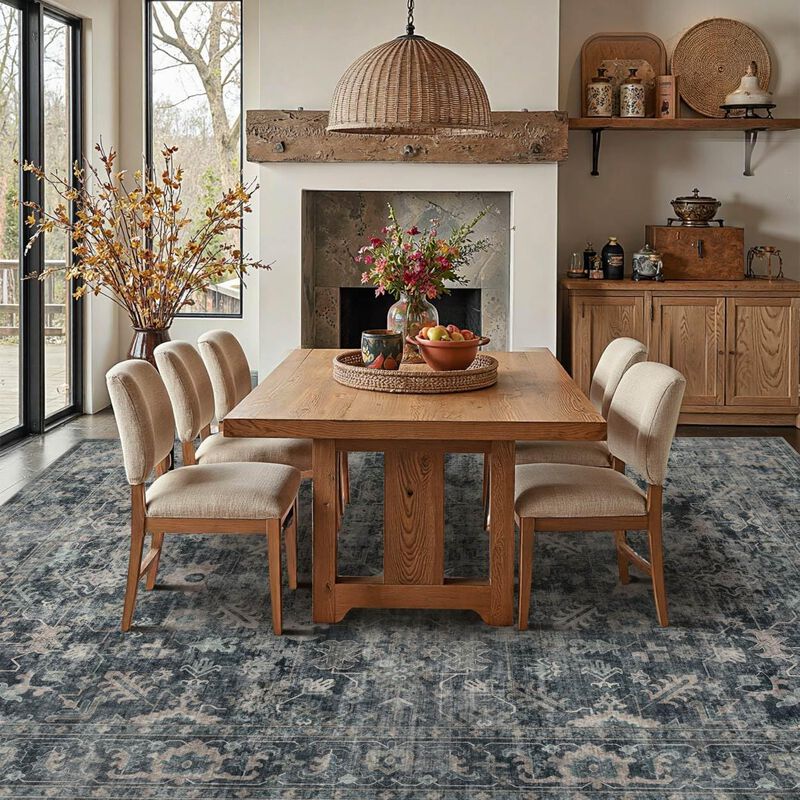 Alfombra De &Aacute;rea Rugxara 244 &times; 152 cm Azul Lava... image number null