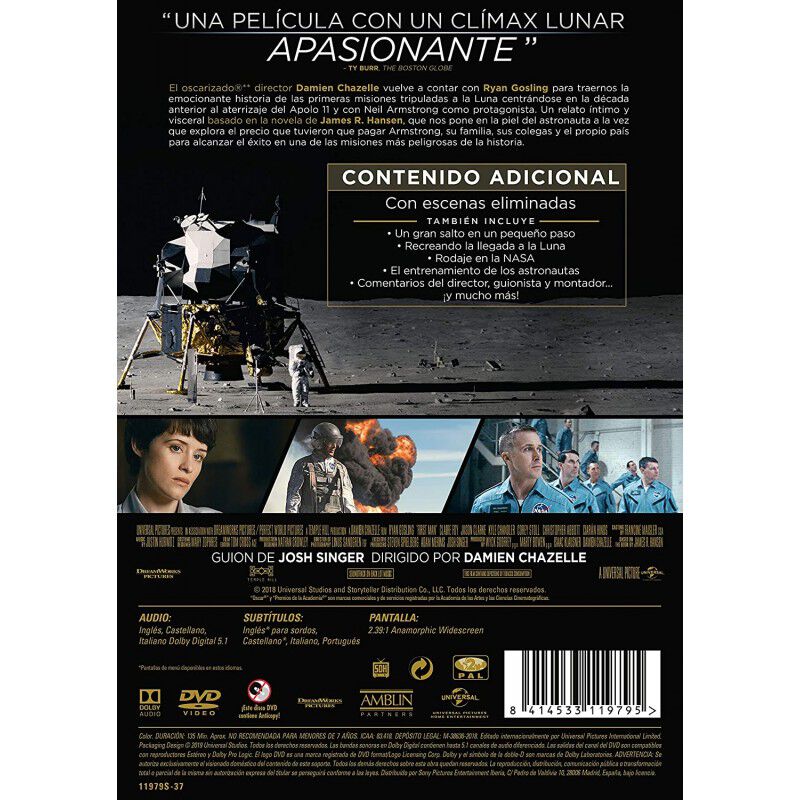 First Man: El Primer Hombre [dvd] image number null