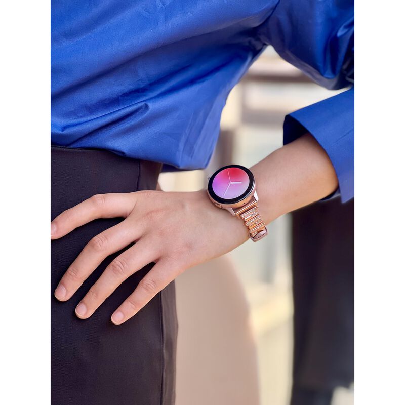 Correa de reloj Osber 20 mm cuero rosa/oro rosa... image number null