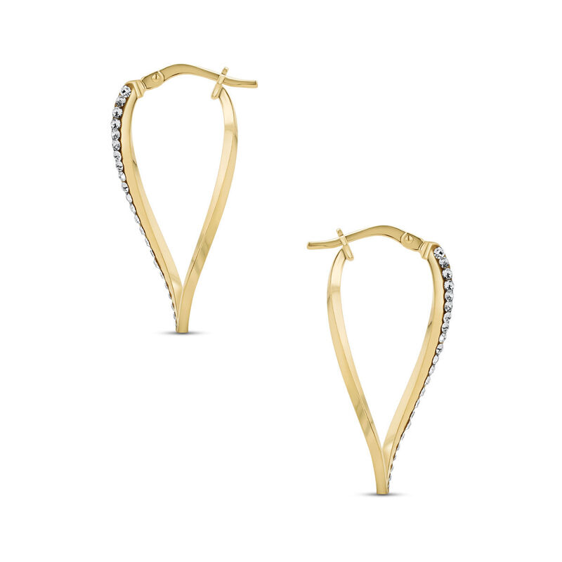 Arracadas 2Begold Amarillo Con Zirconias (25X10... image number null