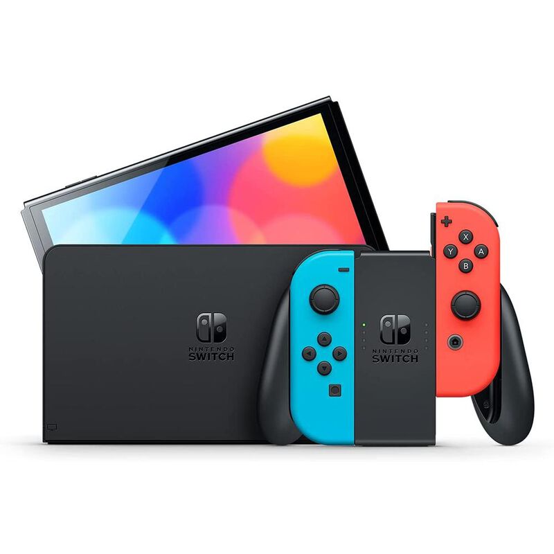 Consola Nintendo Switch Oled 64gb Neon Más Kit ... image number null