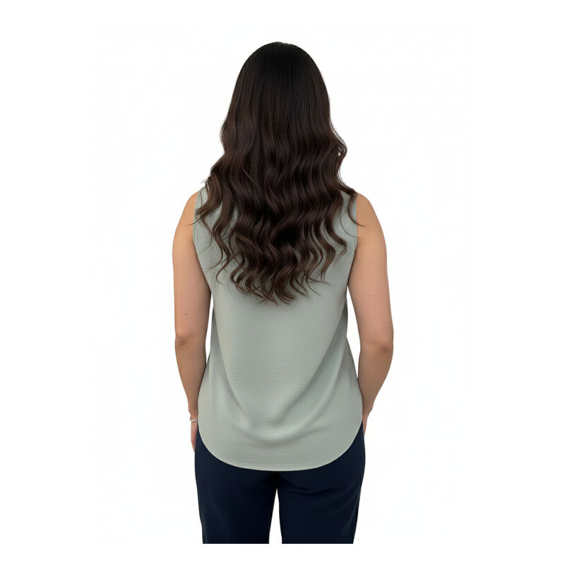 Papermoon blusa sin mangas cuello en V y bolsil... image number null