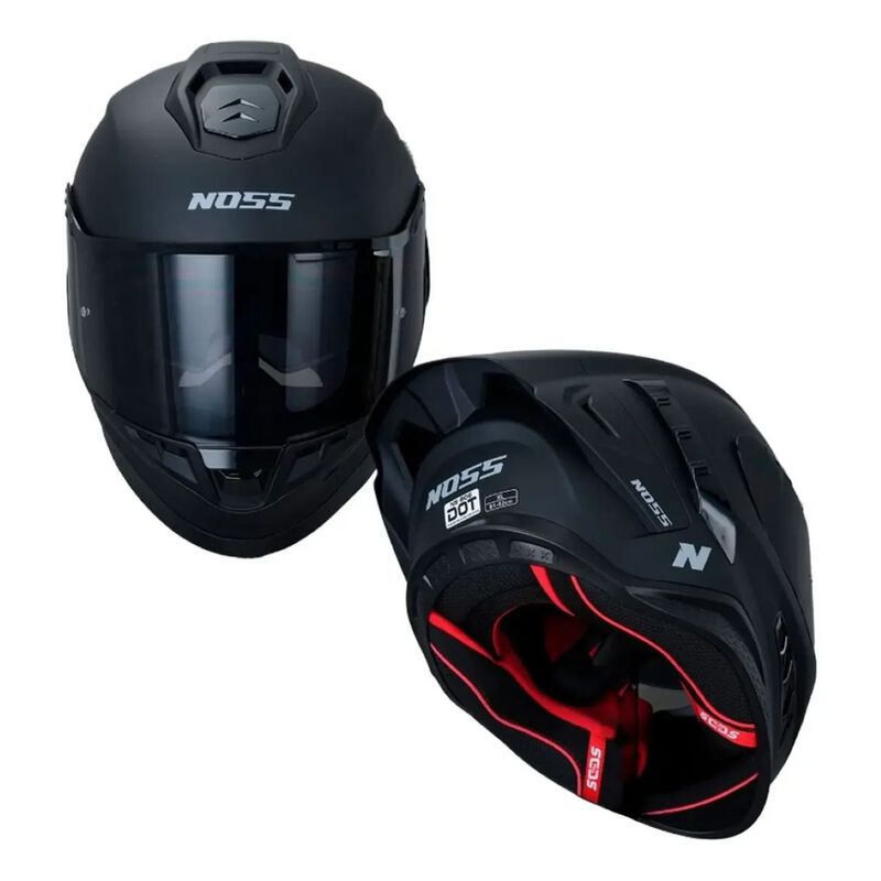 Casco Noss Ns-806 Cerrado S&oacute;lido Negro Mate Xxl image number null