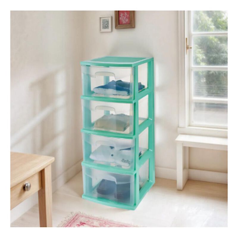 Caja Pl&aacute;stico Organizador Cajonera 4 Cajones Al... image number null