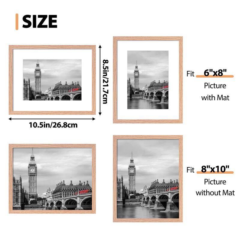 Juego De 6 Marcos De Fotos Fixwal 20 &times; 25 cm Pv... image number null