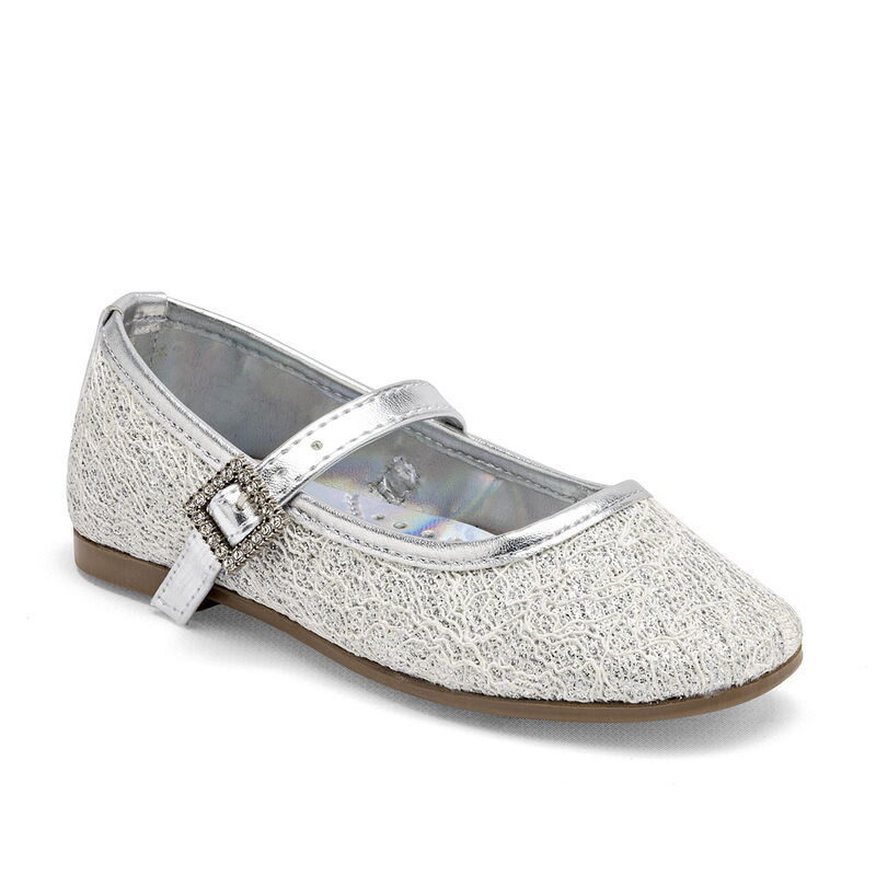 Lia Zapato de graduaci&oacute;n para ni&ntilde;a. Plata image number null