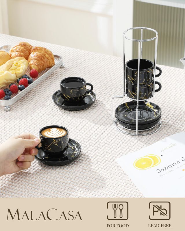 Tazas De Espresso Malacasa 70 ml Juego De 4 M&aacute;r... image number null